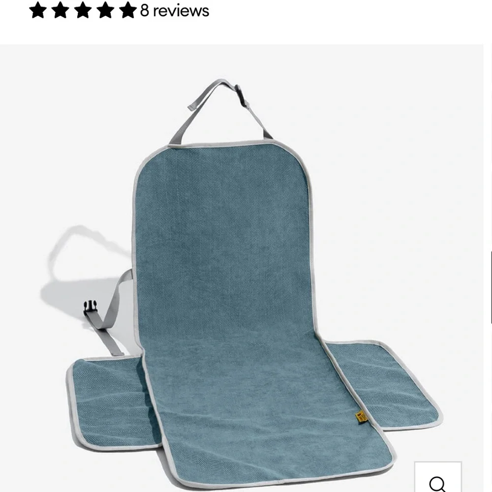 Funny Fuzzy blue Waterproof Front Car Seat Cover/ Protector for pets NEW
